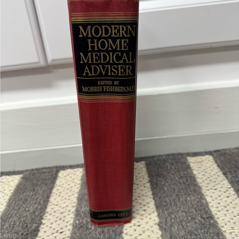MODERN HOME MEDICAL ADVISER, MORRIS FISHBEIN, M.D., EUC! 1940s Vintage Antique